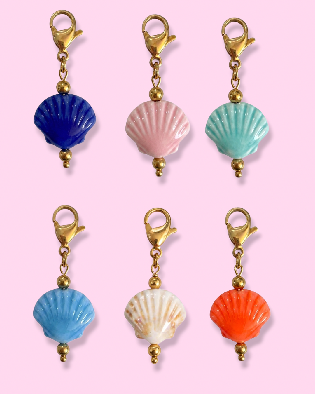 CHARMS - COQUILLAGE COLORÉ ÉVENTAIL